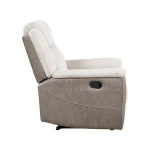 Chenille Fabric Double Reclining Loveseat