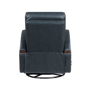 Faux Leather Manual Swivel Glider Reclining Chair