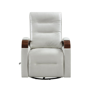 Faux Leather Manual Swivel Glider Reclining Chair