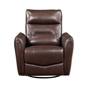 Leather Swivel Glider Reclining Chair