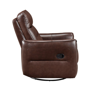 Leather Swivel Glider Reclining Chair