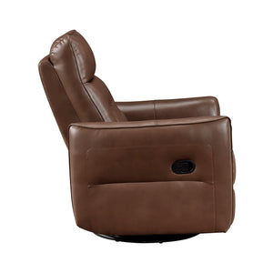 Leather Swivel Glider Reclining Chair