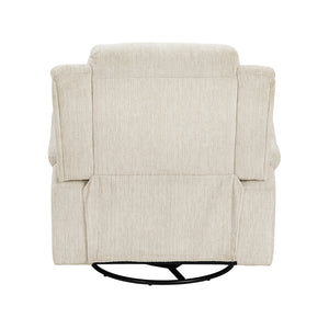 Textured Microfiber Manual Swivel Glider Reclining Chair