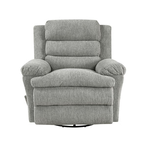 Textured Microfiber Manual Swivel Glider Reclining Chair