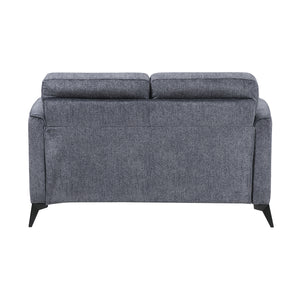 Textured Microfiber Loveseat