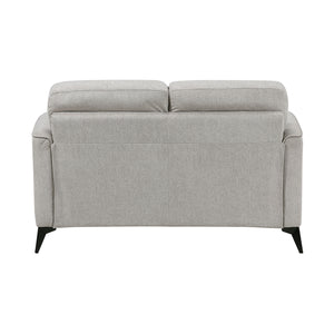 Textured Microfiber Loveseat