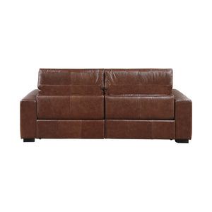 Leather Power Double Reclining Loveseat