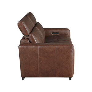 Leather Power Double Reclining Sofa