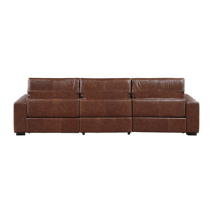 Leather Power Double Reclining Sofa