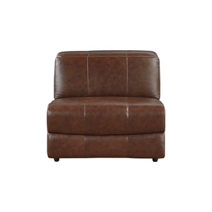 Leather Power Armless Reclining Chair