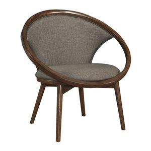 Rowe Accent Chair in Chocolate and Walnut