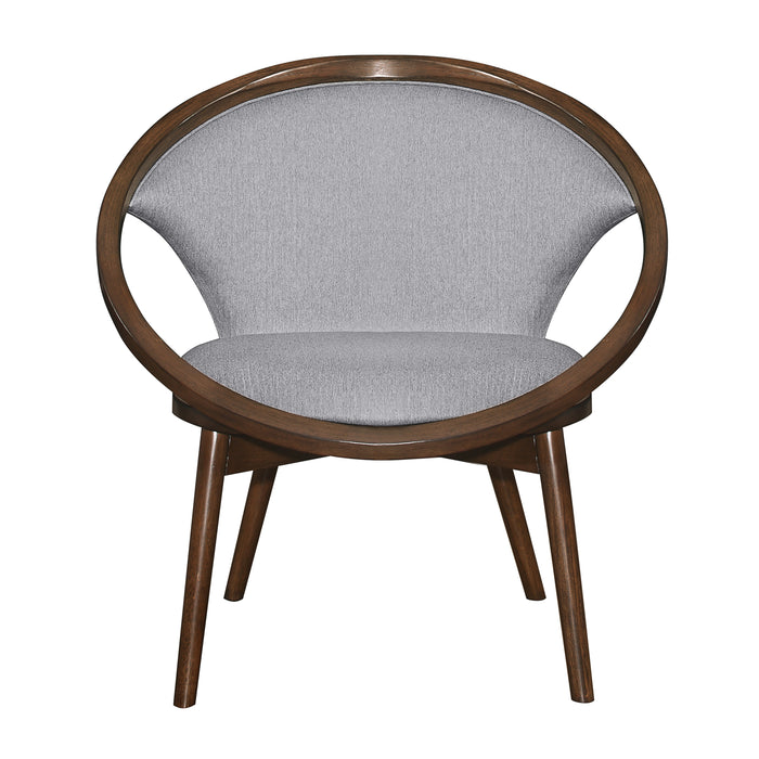 Rowe Accent Chair in Gray and Walnut