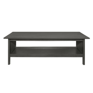 Yannis 3-Piece Wooden Coffee Table Set in Antique Gray