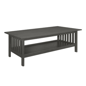 Yannis 3-Piece Wooden Coffee Table Set in Antique Gray