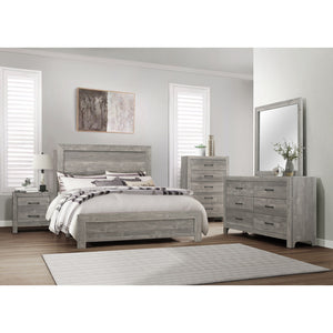 Grayling Downs Wood 2 Drawer Nightstand in Gray