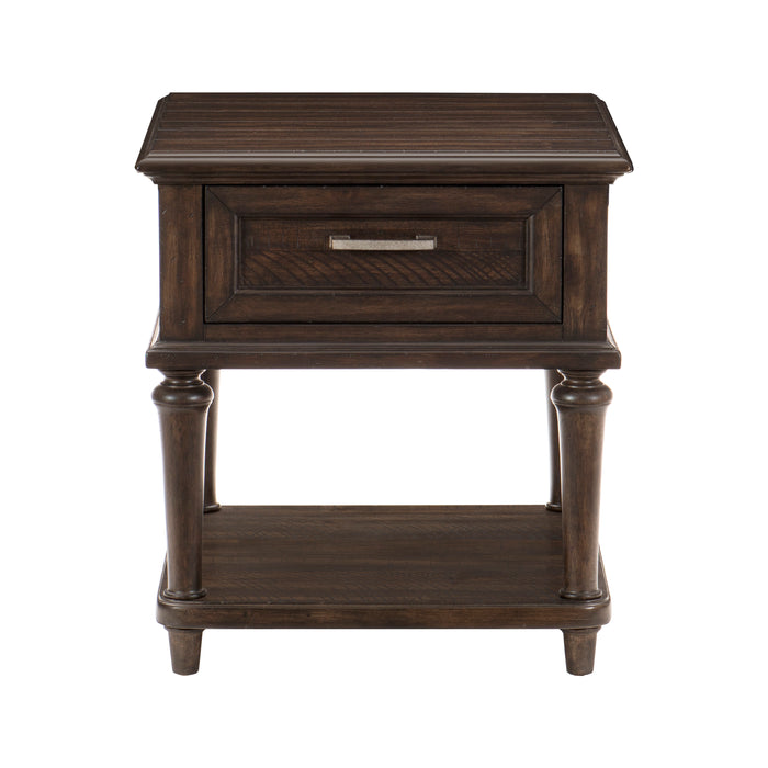 Garinet Verano End Table with Functional Drawer