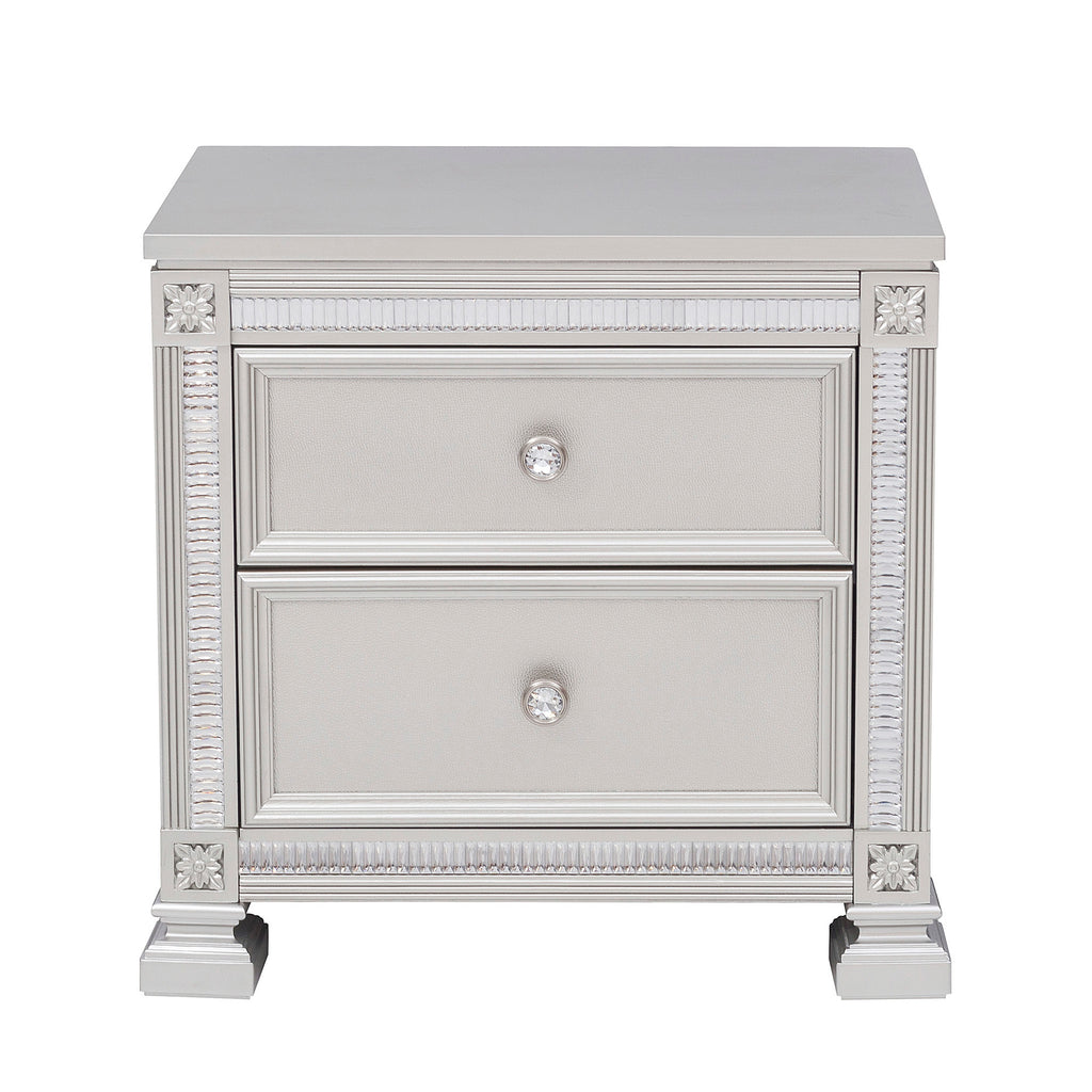 Reflective Florentina Night Stand