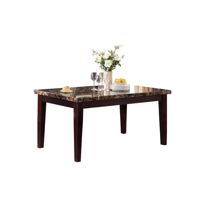 Baijot Jemez Dining Table with Faux Marble Top