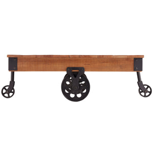 Vasselle Hudson Cocktail Table with Functional Wheels