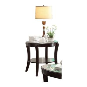Falls Myla End Table with Glass Insert