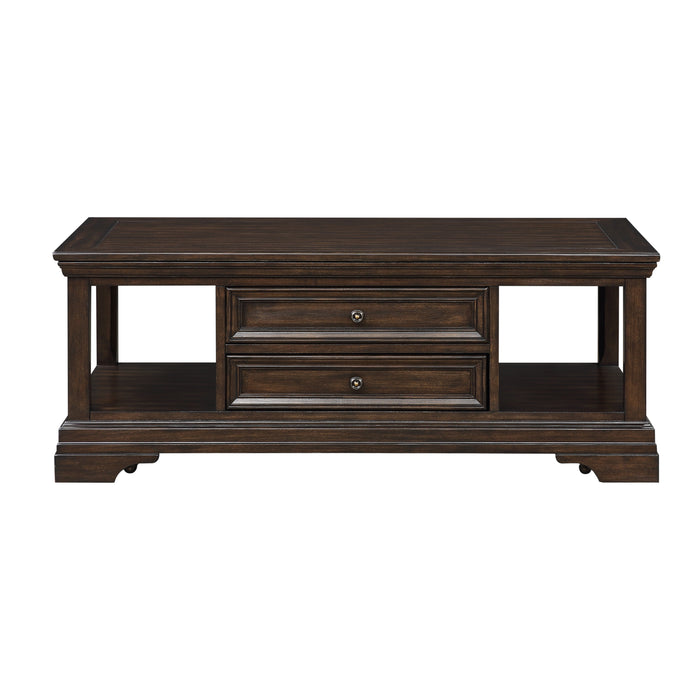 Valabregue Traditional Wooden Lift Top Coffee Table in Espresso