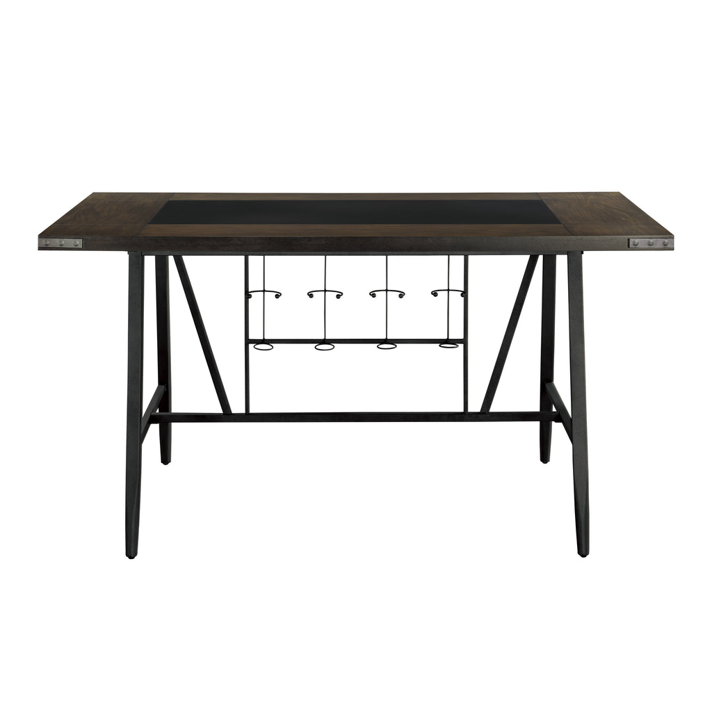 Hammond Sonya Counter Height Table With Glass Insert