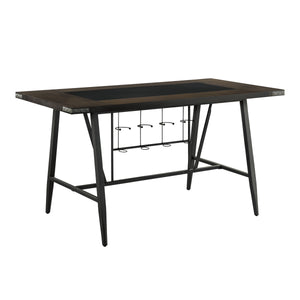 Hammond Sonya Counter Height Table With Glass Insert