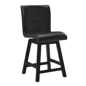 Ougier 24" Counter Stool in Dark Brown (Set of 2)