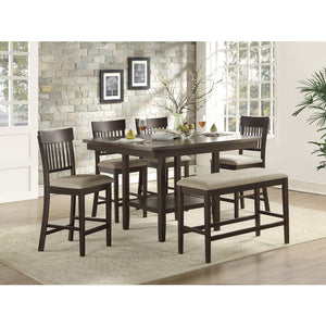 Rosalie Counter Height Dining Table with Lazy Susan
