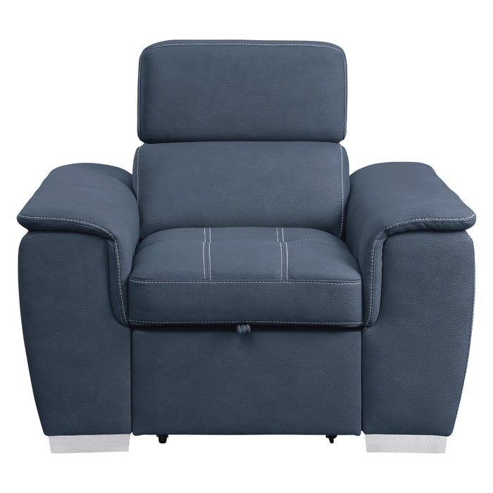 Cavendish 45" Chair with Pull-out Ottoman