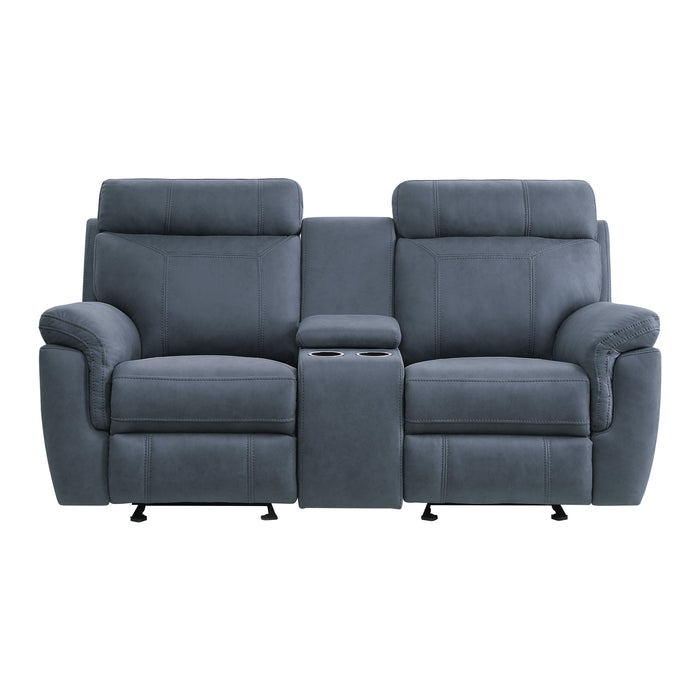 Sedley 76" Double Glider Reclining Love Seat with Center Console