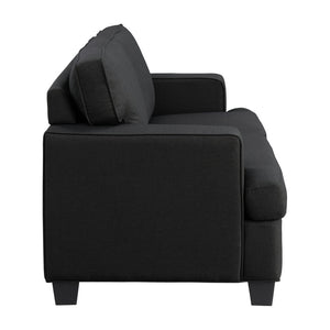 Vadnais 18.5" Contemporary Textured Loveseat