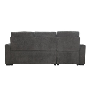 Cirrus Contemporary Wood 2-Piece Reversible Sectional with Storage