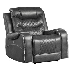 Barnard Gray 40" Power Reclining Chair