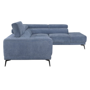 Laurelin Collection Blue 112" 2-Piece Sectional with Right Chaise