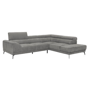 Laurelin Collection Gray 112" 2-Piece Sectional with Right Chaise