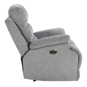 Moapa Gray 38" Power Reclining Chair with Power Headrest and USB Port