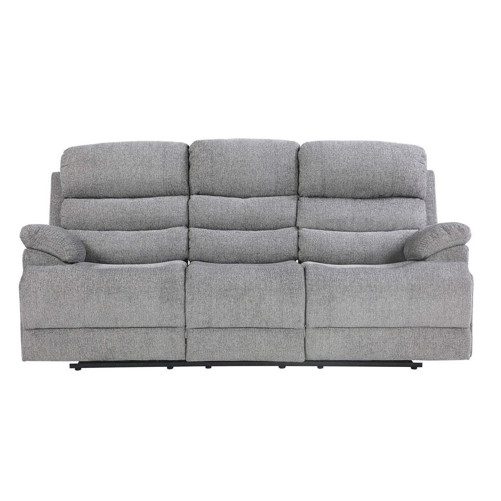 Moapa Gray 84" Double Reclining Sofa