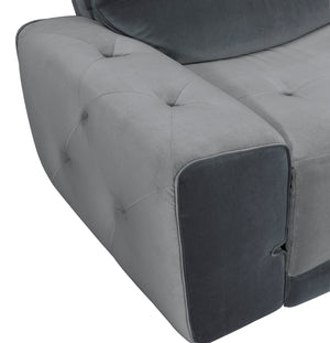 Shola Gray 114" Power Reclining Sectional