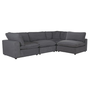 Elevated 4-Piece Modular Sectional