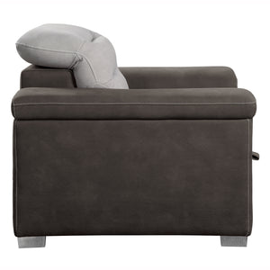Hyacinth Brooks Chair with Pull-out Ottoman