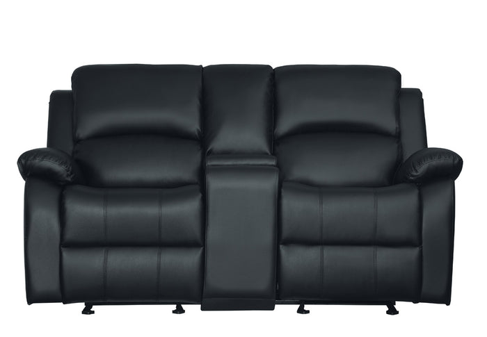 Besanceney 71" Double Glider Reclining Love Seat with Center Console