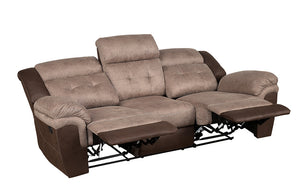 Barney Brown 91" Double Reclining Sofa