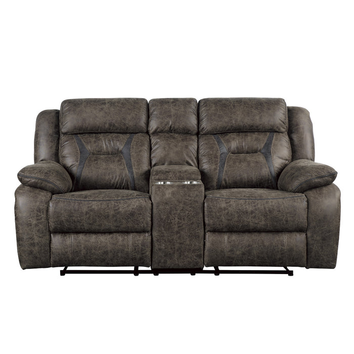Erwan 75" Double Reclining Love Seat with Center Console