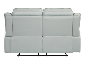 Dyersburg Light gray 66" Double Lay Flat Reclining Love Seat