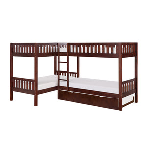 Bartly Corner Bunk Bed with Twin Trundle