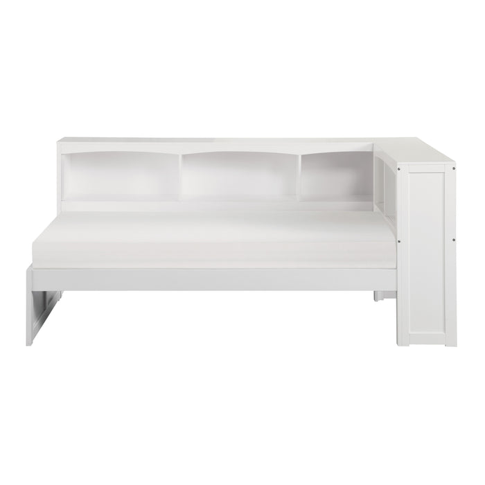 Bartly Twin Bookcase Corner Bed