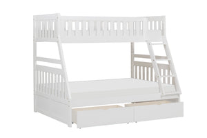 Bartly Bunk Bed, Twin/Full with Storage Boxes